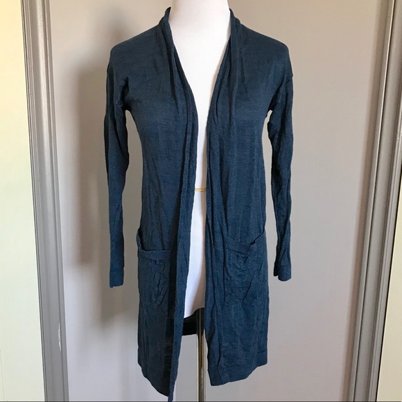 Uniqlo Linen Blend Long Cardigan